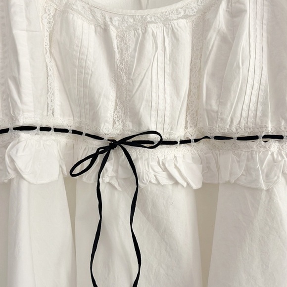 Free People Cathleen Blouse Peasant Cottagecore NWOT - Picture 6 of 12